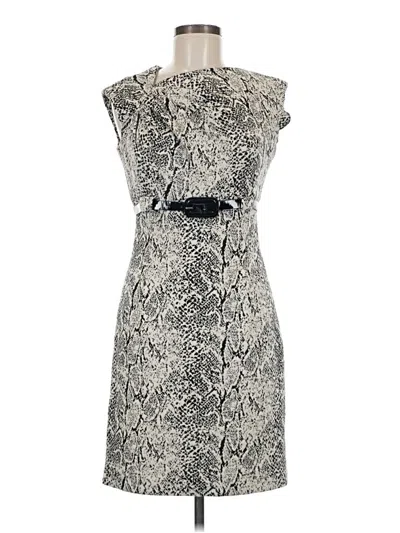 Pre-owned Saks Fifth Avenue Cocktail Dress In Gray