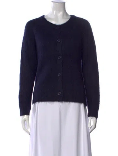 Pre-owned Saks Fifth Avenue Crew Neck Sweater In Blue