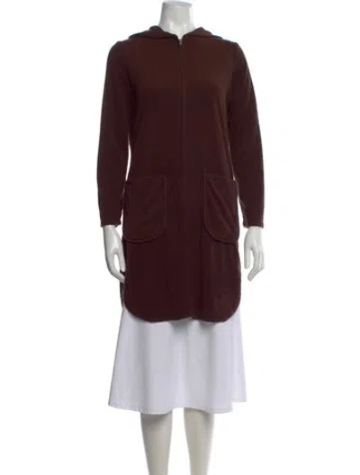 Pre-owned Saks Fifth Avenue Crew Neck Sweater In Brown