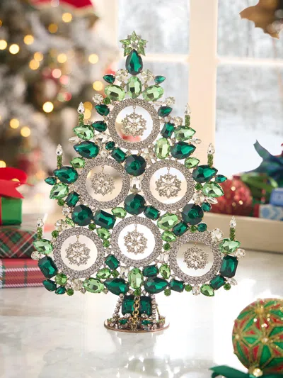 Saks Fifth Avenue Crystal Snowflakes Christmas Tree Decoration In Multi