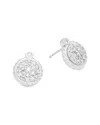 Saks Fifth Avenue Diamond & 14k Studs In White