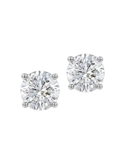 Saks Fifth Avenue Diamonds Women's 18k White Gold & 1.00 Tcw Lab-grown Diamond Stud Earrings