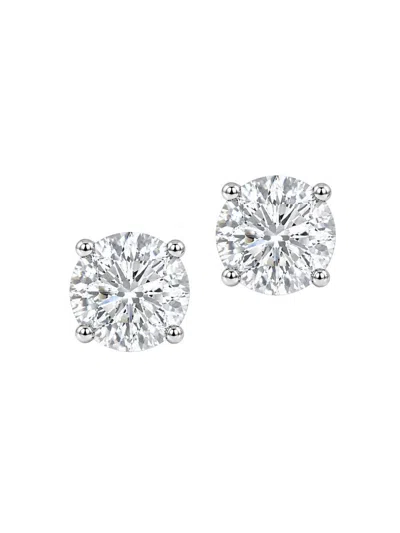 Saks Fifth Avenue Diamonds Women's 18k White Gold & 2.00 Tcw Lab-grown Diamond Stud Earrings