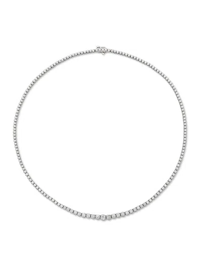 Saks Fifth Avenue Diamonds Women's 18k White Gold & 5.42 Tcw Diamond Graduated Necklace
