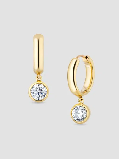 Saks Fifth Avenue Diamonds Women's 18k Yellow Gold & 1.00 Tcw Diamond Drop Earrings