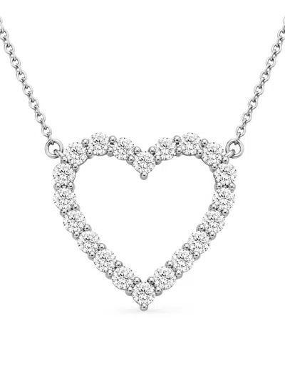 Saks Fifth Avenue Diamonds Women's 18k Yellow Gold & 1.00 Tcw Lab-grown Diamond Heart Pendant Necklace