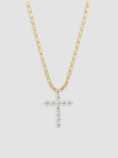 Saks Fifth Avenue Diamonds Women's 18k Yellow Gold & 1.16 Tcw Diamond Cross Pendant Necklace