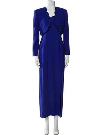 Pre-owned Saks Fifth Avenue Dress Set In Blue