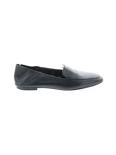Pre-owned Saks Fifth Avenue Flats In Black