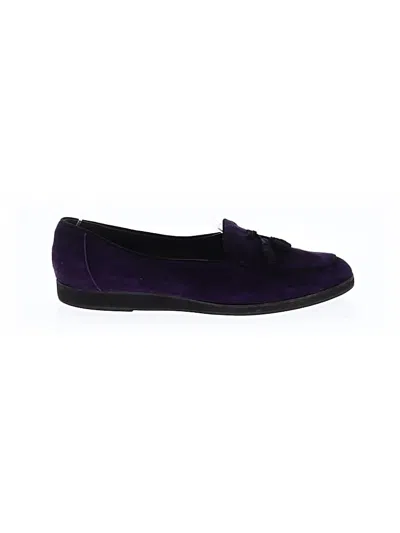 Pre-owned Saks Fifth Avenue Flats In Purple