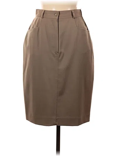 Pre-owned Saks Fifth Avenue Formal Skirt In Tan