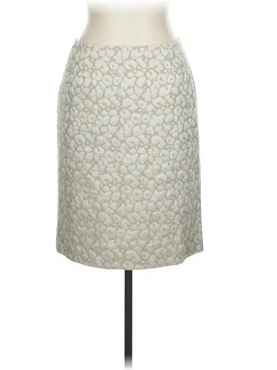 Pre-owned Saks Fifth Avenue Formal Skirt In White