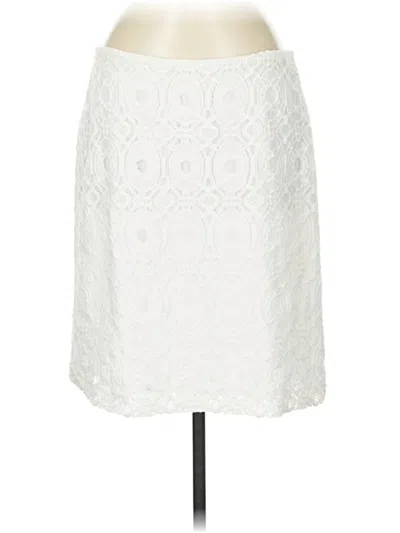 Pre-owned Saks Fifth Avenue Formal Skirt In White