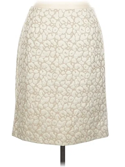 Pre-owned Saks Fifth Avenue Formal Skirt In White