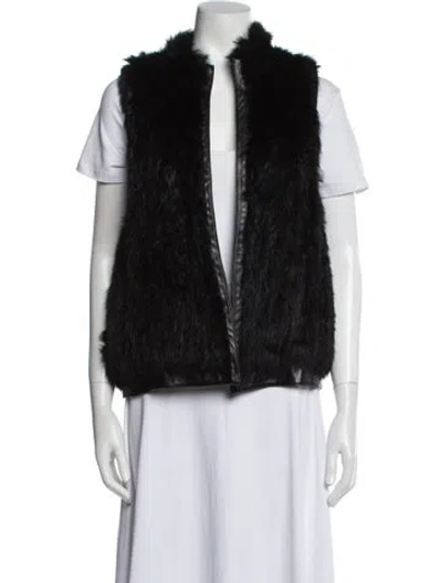 Pre-owned Saks Fifth Avenue Fur Fur Jacket In Black
