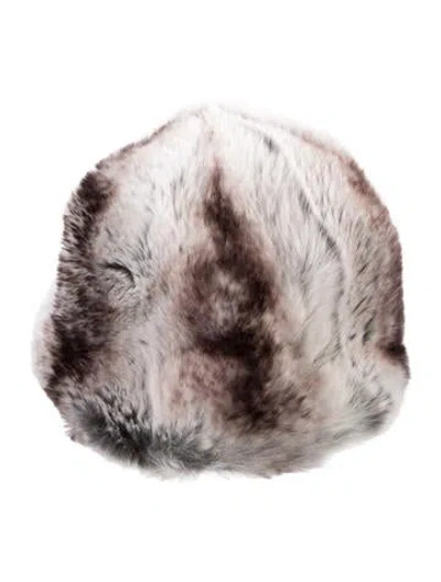 Pre-owned Saks Fifth Avenue Fur Hat In Multi