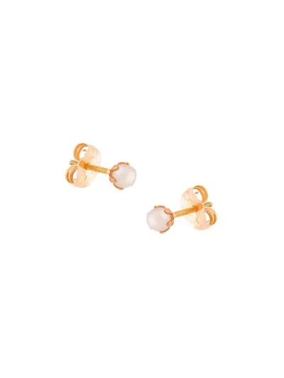 Saks Fifth Avenue Kids' Girl's 14k Yellow Gold & 3mm Cultured Pearl Stud Earrings