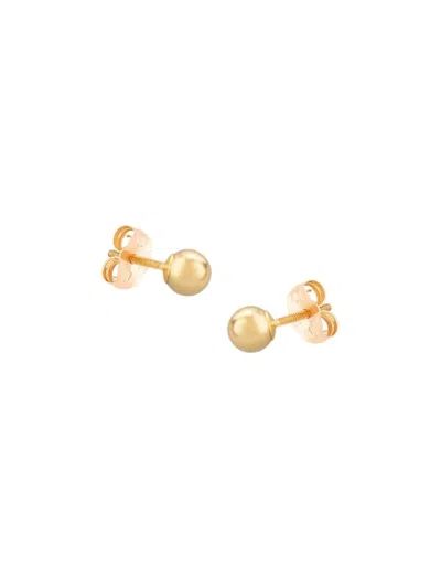 Saks Fifth Avenue Kids' Girl's 14k Yellow Gold Ball Stud Earrings