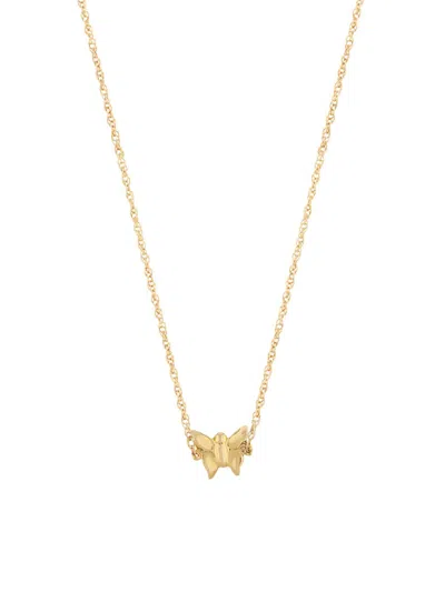 Saks Fifth Avenue Kids' Girl's 14k Yellow Gold Butterfly Necklace