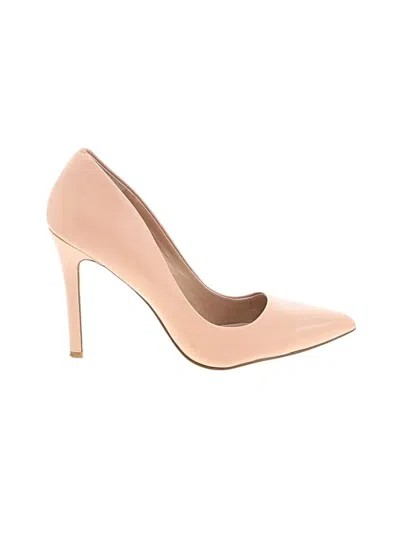 Pre-owned Saks Fifth Avenue Heels In Tan