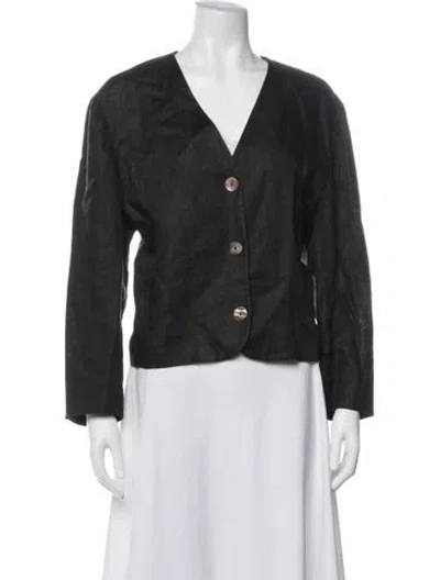 Pre-owned Saks Fifth Avenue Jacket In Black