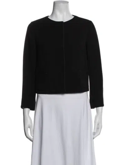 Pre-owned Saks Fifth Avenue Jacket In Black