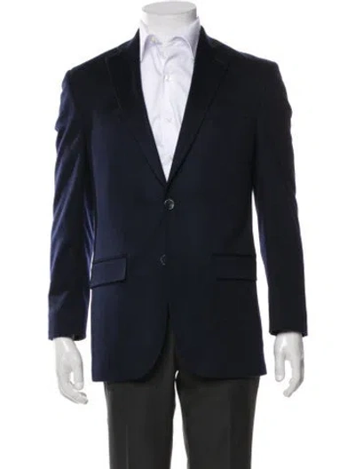 Pre-owned Saks Fifth Avenue Jacket In Blue