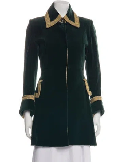 Pre-owned Saks Fifth Avenue Jacket In Green