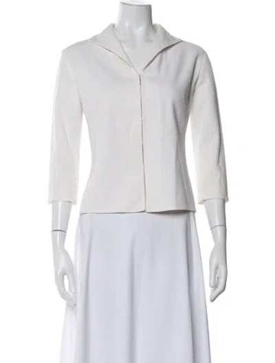 Pre-owned Saks Fifth Avenue Jacket In Neutral