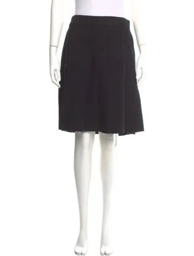 Pre-owned Saks Fifth Avenue Knee-length Skirt In Black