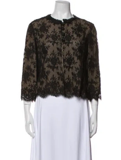 Pre-owned Saks Fifth Avenue Lace Pattern Evening Jacket