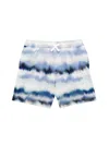 Saks Fifth Avenue Little Boy's Blur Stripe Swim Trunks In Seafoam