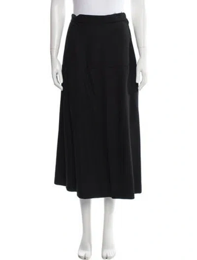 Pre-owned Saks Fifth Avenue Long Skirt In Black