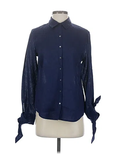 Saks Fifth Avenue Long Sleeve Blouse In Blue