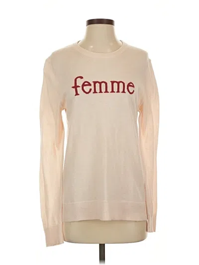 Pre-owned Saks Fifth Avenue Long Sleeve T-shirt In Brown