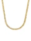 SAKS FIFTH AVENUE MADE IN ITALY MEN'S 14K YELLOW GOLD CURB CHAIN NECKLACE/24"