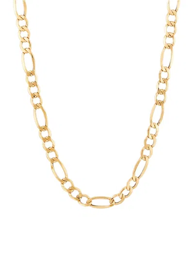 Saks Fifth Avenue Made In Italy Men's 14k Yellow Gold Figaro Chain Necklace
