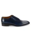 Saks Fifth Avenue Made In Italy Men's Leather Wholecut Oxfords In Navy