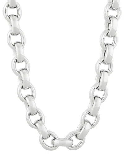 Saks Fifth Avenue Made In Italy Men's Sterling Silver 22" Rolo Chain Necklace