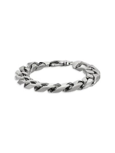 Saks Fifth Avenue Made In Italy Men's Sterling Silver Curb Chain Bracelet