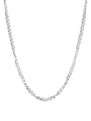 Saks Fifth Avenue Made In Italy Men's Sterling Silver Oval Box Chain Necklace In Silver