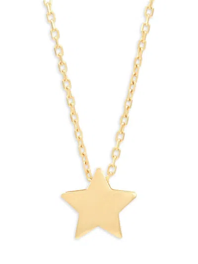 Saks Fifth Avenue Made In Italy Women's 14 Yellow Gold Star Necklace