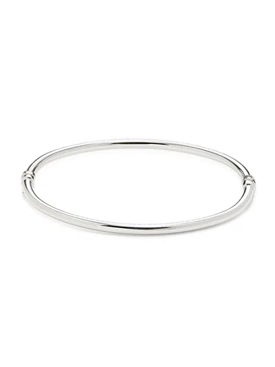Saks Fifth Avenue Made In Italy Women's 14k White Gold Bangle Bracelet