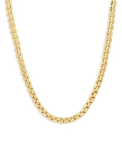 Saks Fifth Avenue Made In Italy Women's 14k Yellow Gold 16" Round Box Chain Necklace