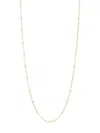 SAKS FIFTH AVENUE MADE IN ITALY WOMEN'S 14K YELLOW GOLD 18" BEADED NECKLACE