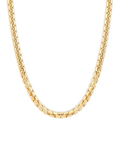 Saks Fifth Avenue Made In Italy Women's 14k Yellow Gold 18" Box Chain Necklace
