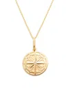 SAKS FIFTH AVENUE MADE IN ITALY WOMEN'S 14K YELLOW GOLD & 0.03 TCW DIAMOND NORTH STAR TALISMAN PENDANT NECKLACE