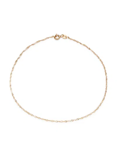 Saks Fifth Avenue Made In Italy Women's 14k Yellow Gold Ankle Bracelet