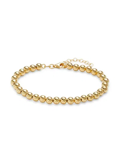 Saks Fifth Avenue Made In Italy Women's 14k Yellow Gold Ball Beaded Bracelet