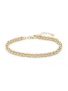 Saks Fifth Avenue Made In Italy Women's 14k Yellow Gold Ball Bracelet In Gold